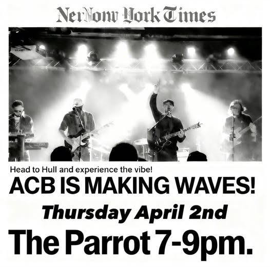 [Postponed] Aldous Collins (ACB) at The Parrot!